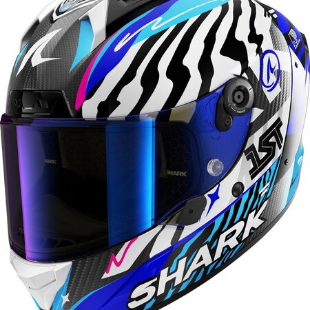 SHARK SHARK AERON SPEED-FANCY Carbon White Blue