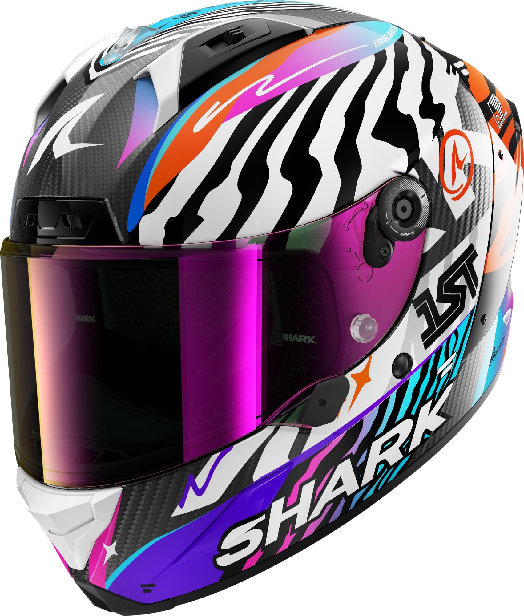 SHARK SHARK AERON SPEED-FANCY Carbon White Orange