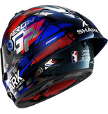 SHARK SHARK AERON-GP FIM RACING #1 REPLICA ZARCO VICTORY 2025 Carbon Blue Chrome