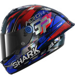 SHARK SHARK AERON-GP FIM RACING #1 REPLICA ZARCO VICTORY 2025 Carbon Blue Chrome