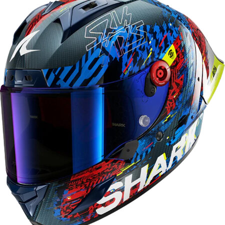 SHARK SHARK AERON-GP FIM RACING #2 SPEED-VIB Carbon Blue Red