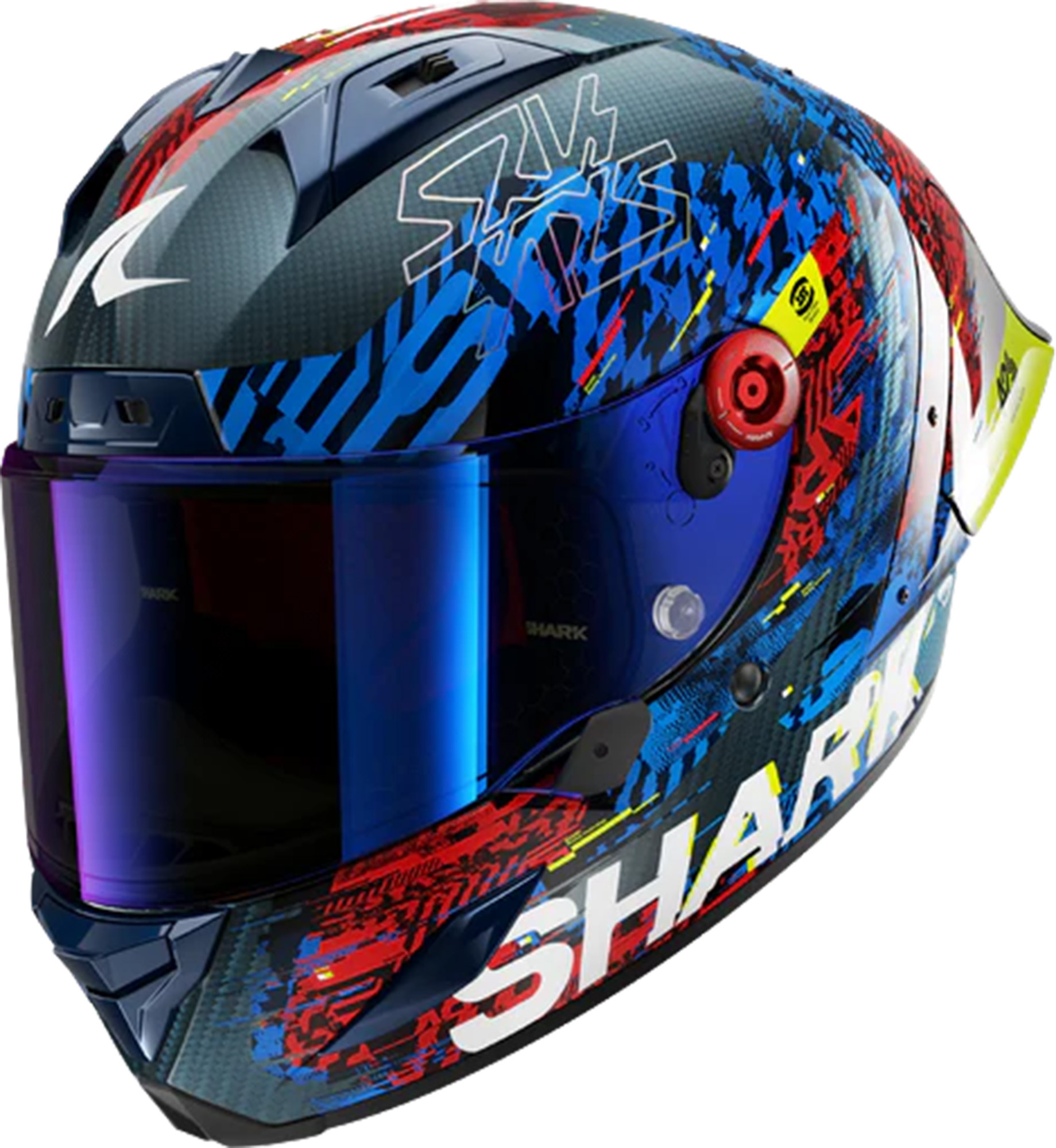 SHARK SHARK AERON-GP FIM RACING #2 SPEED-VIB Carbon Blue Red