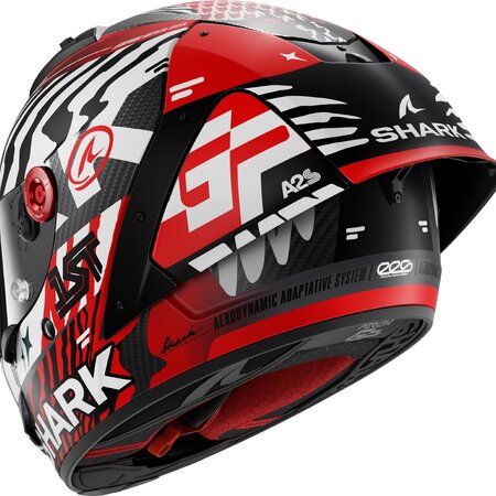 SHARK SHARK AERON-GP FIM RACING #2 SPEED-FANCY Mat Carbon White Red
