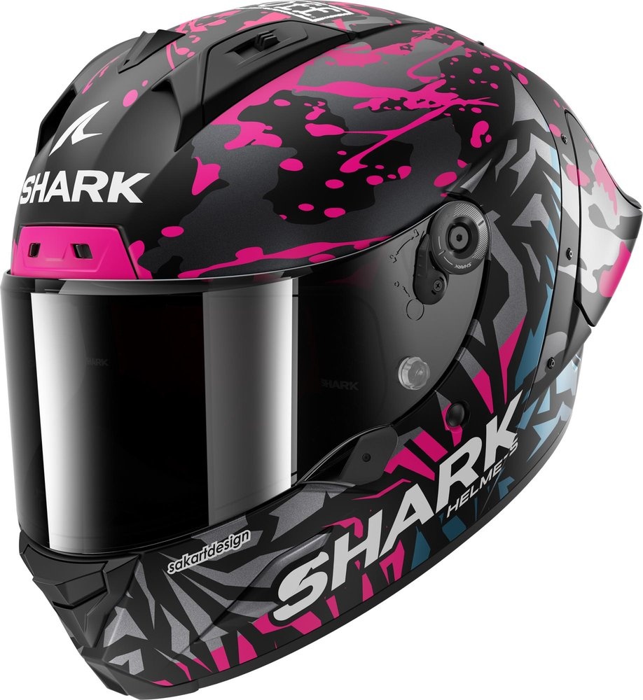 SHARK SHARK AERON-GP FIM RACING #2 REPLICA REDDING Mat Black Violet Blue