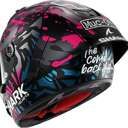 SHARK SHARK AERON-GP FIM RACING #2 REPLICA REDDING Mat Black Violet Blue