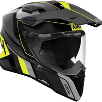 Airoh Commander 2 Skip carbon  Motocrosshelm zwart matt/grijs/neon-geel