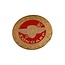 Zundapp Zundapp embleem benzinetank, rond, goud/rood