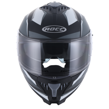 Rocc ROCC 390 integraalhelm met matte decoratie zwart/wit/grijs