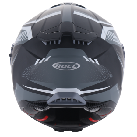 Rocc ROCC 390 integraalhelm met matte decoratie zwart/wit/grijs