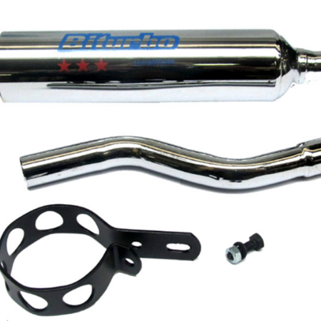 HONDA MT50  Einddemper Biturbo chroom