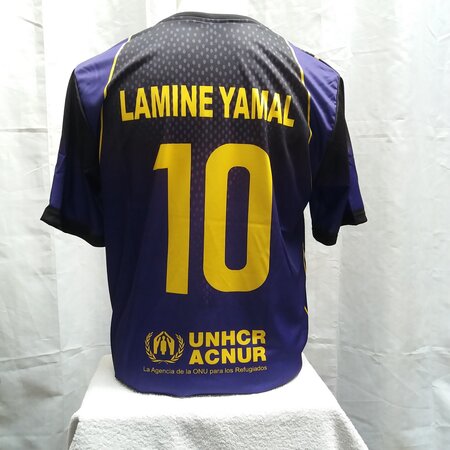 onbekend voetbal shirt maat M Lamine Yamal Zwart/paars
