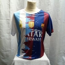 Voetbalshirt maat XL /Messi /wit /blauw