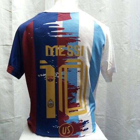 Voetbalshirt maat XL /Messi /wit /blauw Voetbalshirt maat XL /Messi /wit /blauw