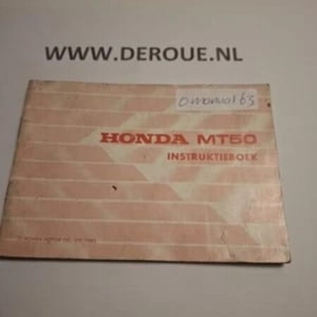 63 werkplaats boekje Honda MT50S 63 werkplaats boekje Honda MT50S/gebruikt