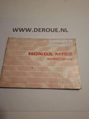 63 werkplaats boekje Honda MT50S 63 werkplaats boekje Honda MT50S/gebruikt