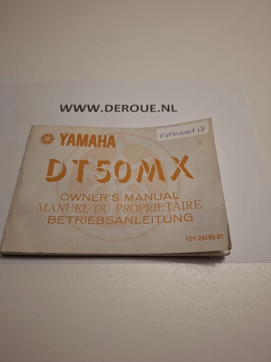 18 werkplaats handboekje YAMAHA DT50 MX 1982 gebruikt 18 werkplaats handboekje YAMAHA DT50 MX 1982 gebruikt