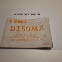 18 werkplaats handboekje YAMAHA DT50 MX 1982 gebruikt