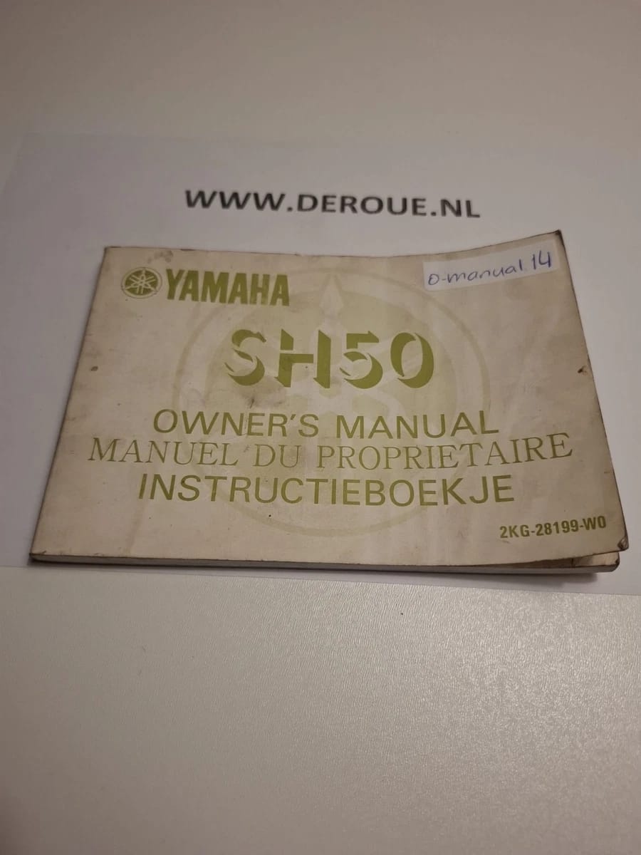 14 werkplaats handboekje YAMAHA SH50 1987 gebruikt 14 werkplaats handboekje YAMAHA SH50 1987 gebruikt