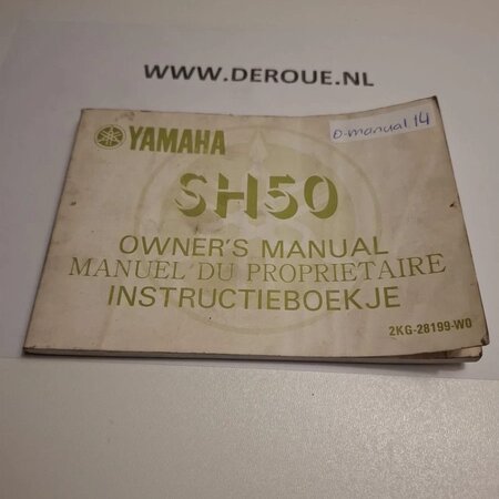 14 werkplaats handboekje YAMAHA SH50 1987 gebruikt 14 werkplaats handboekje YAMAHA SH50 1987 gebruikt