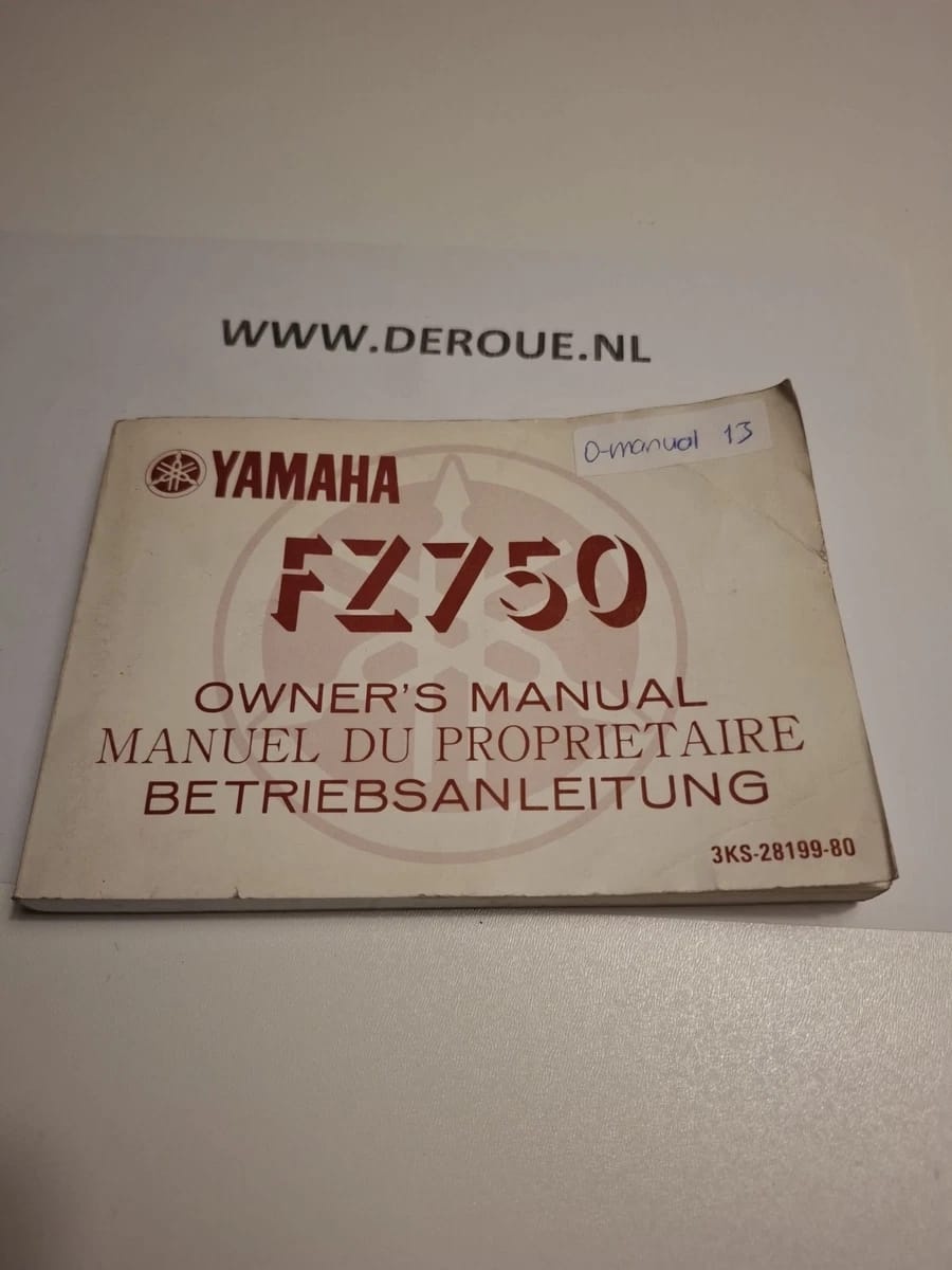 13 werkplaats handboekje YAMAHA FZ750 1988 gebruikt 13 werkplaats handboekje YAMAHA FZ750 1988 gebruikt