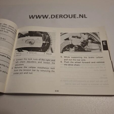 13 werkplaats handboekje YAMAHA FZ750 1988 gebruikt 13 werkplaats handboekje YAMAHA FZ750 1988 gebruikt