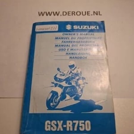227 werkplaats handboekje SUZUKI GSX-R750 1996-1999 gebruikt 227 werkplaats handboekje SUZUKI GSX-R750 1996-1999 gebruikt