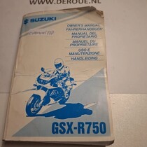228 werkplaats handboekje SUZUKI GSX-R750 1995 gebruikt