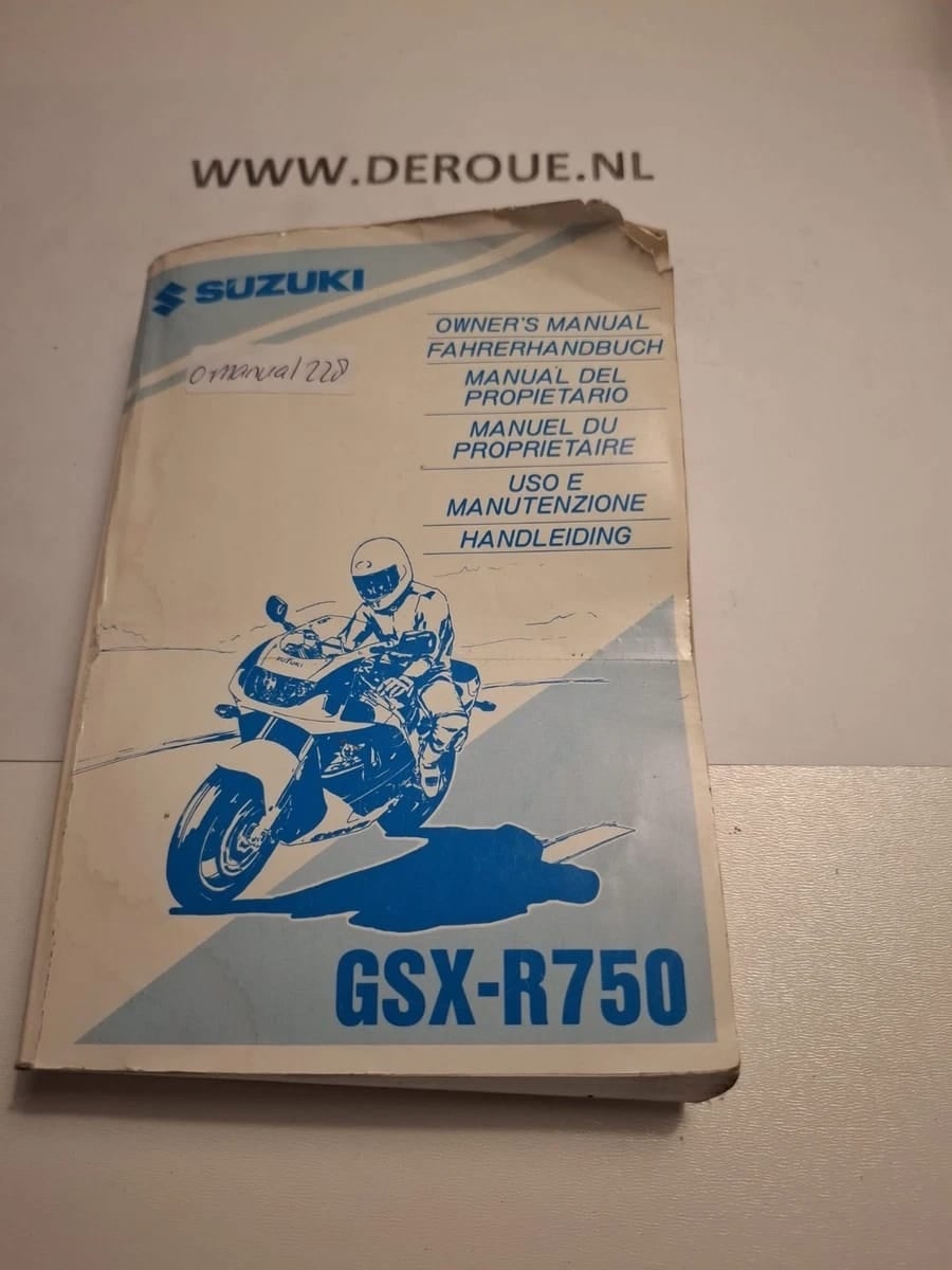 228 werkplaats handboekje SUZUKI GSX-R750 1995 gebruikt 228 werkplaats handboekje SUZUKI GSX-R750 1995 gebruikt