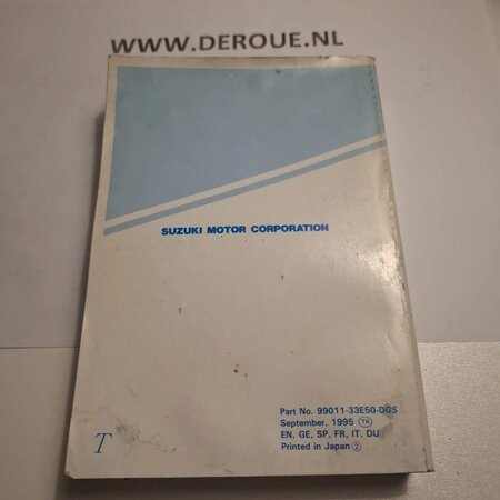 228 werkplaats handboekje SUZUKI GSX-R750 1995 gebruikt 228 werkplaats handboekje SUZUKI GSX-R750 1995 gebruikt
