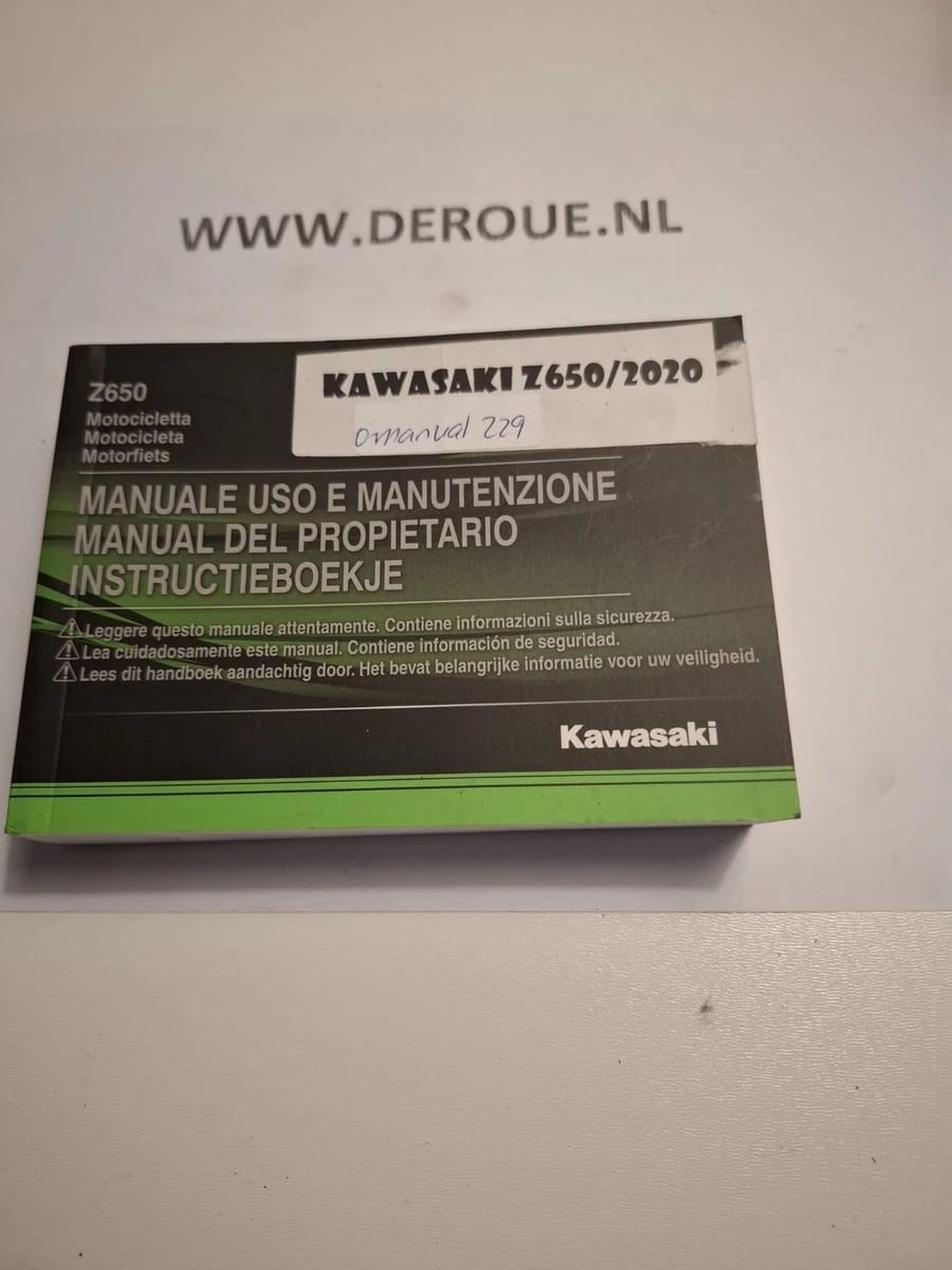 229 werkplaats handboekje KAWASAKI Z650/ 2020 gebruikt 229 werkplaats handboekje KAWASAKI Z650/ 2020 gebruikt