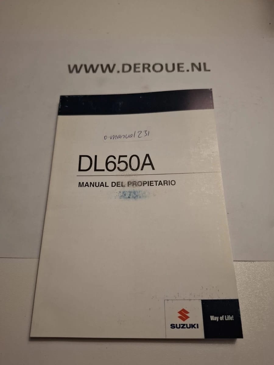 231 werkplaats handboekje SUZUKI DL650A 1990 gebruikt 231 werkplaats handboekje SUZUKI DL650A 1990 gebruikt