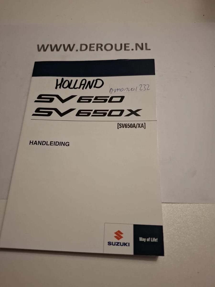 232 werkplaats handboekjeSUZUKI SV650/ SV650X 1999 gebr. 232 werkplaats handboekjeSUZUKI SV650/ SV650X 1999 gebr.