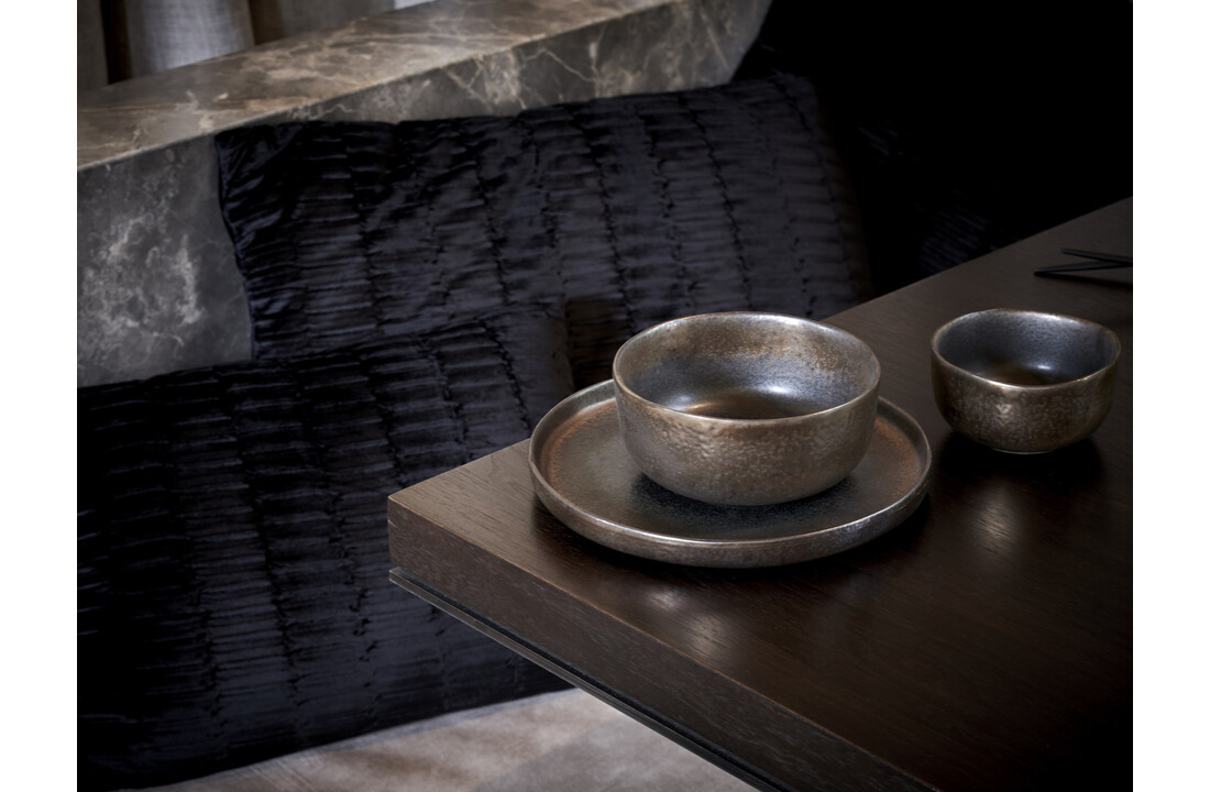 STUDIO URBAN plat bord 26 cm gold graphite (set/4) 803246