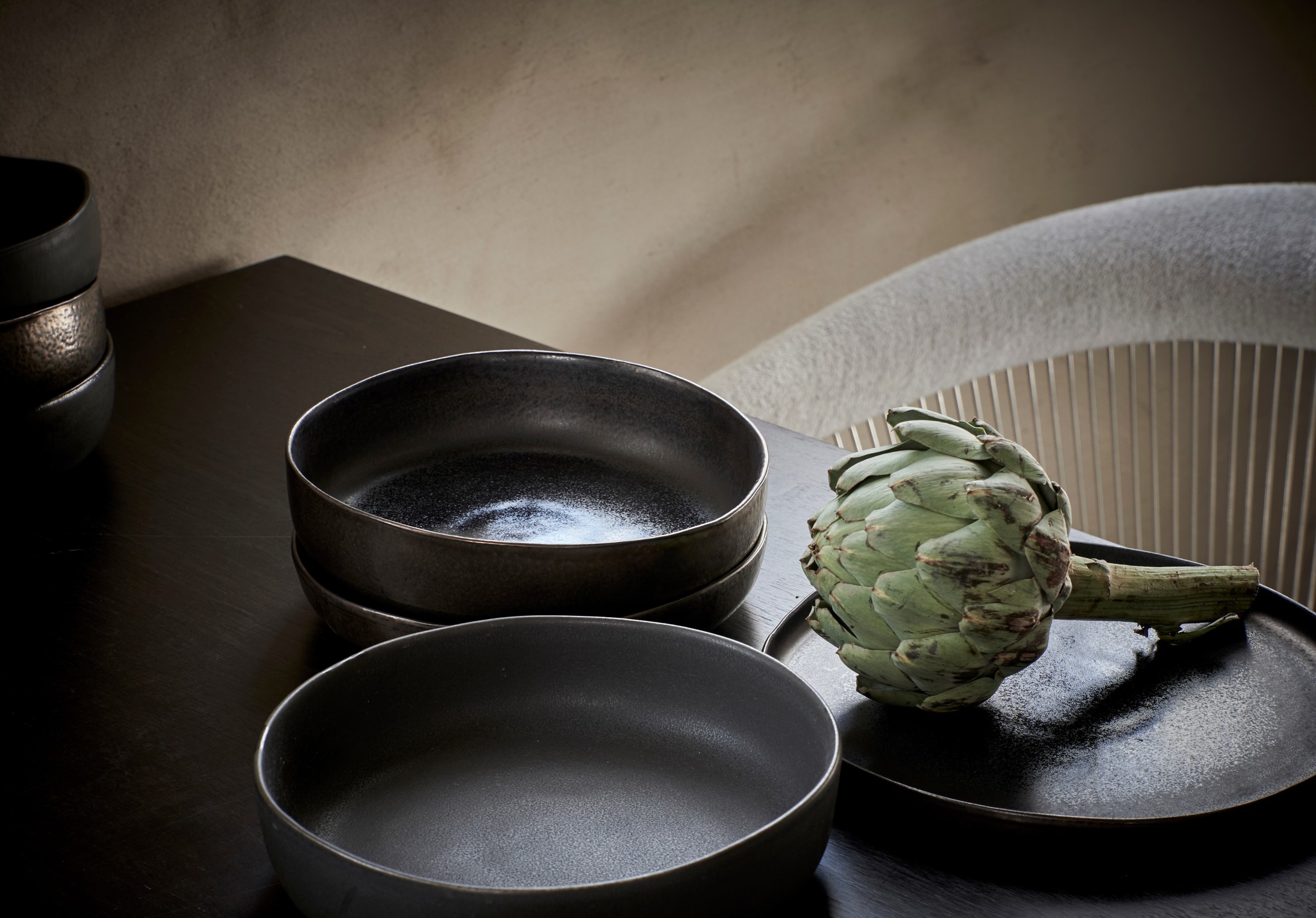 STUDIO URBAN plat bord 26 cm gold graphite (set/4) 803246
