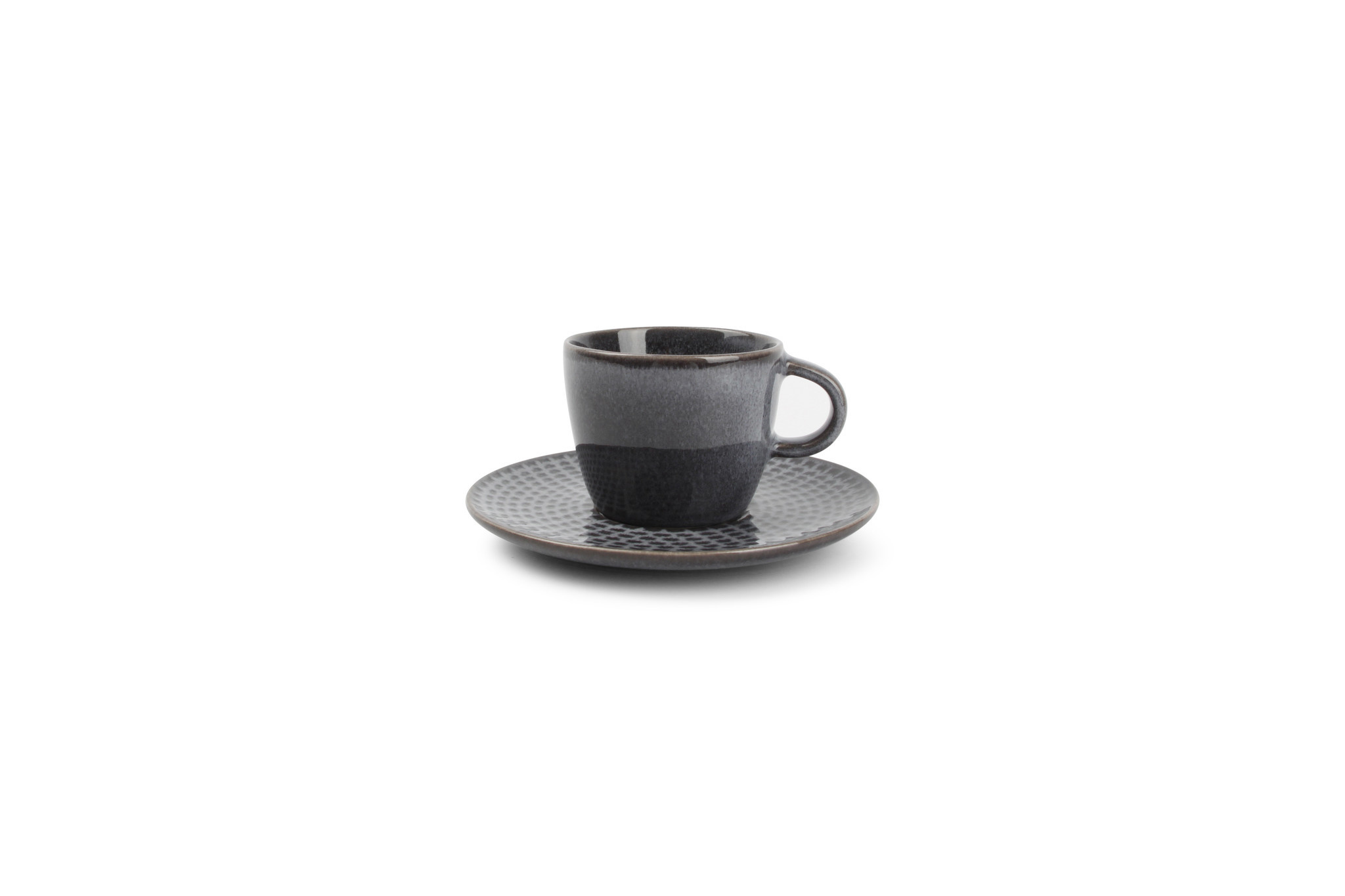STITCH espressokop en schotel 90 ml grijs (set/4) 850270
