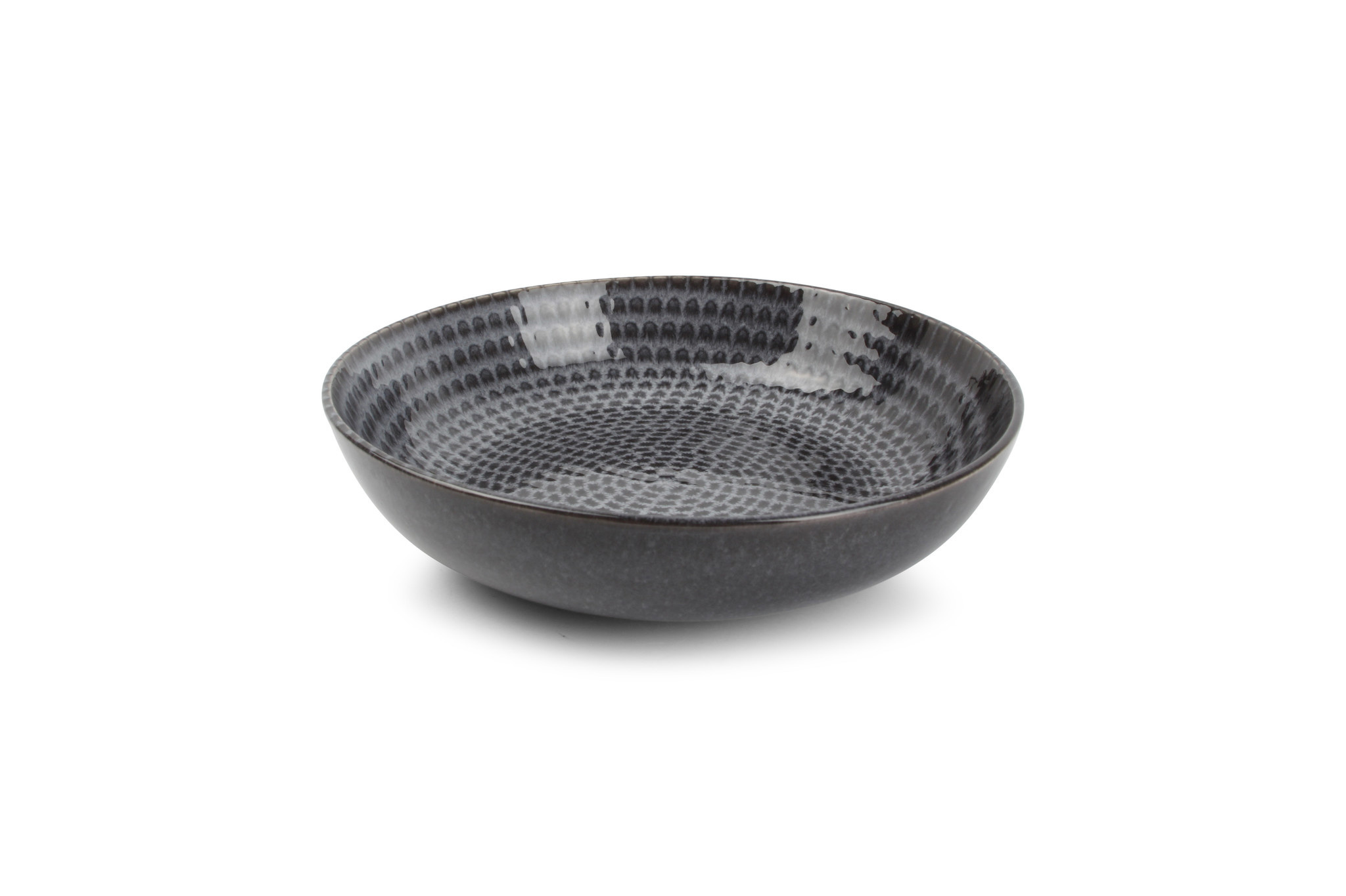 STITCH diep bord 20 cm grijs (set/4) 850265