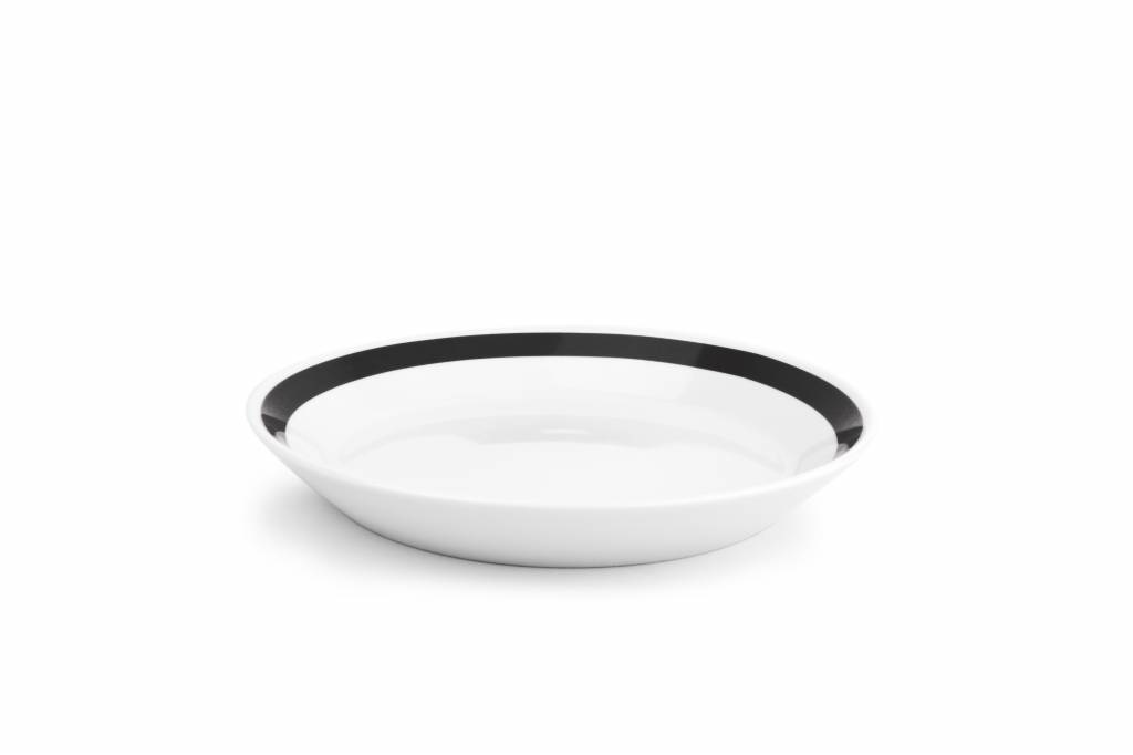 STRIPES diep bord 23cm (zwart) set/6 802121