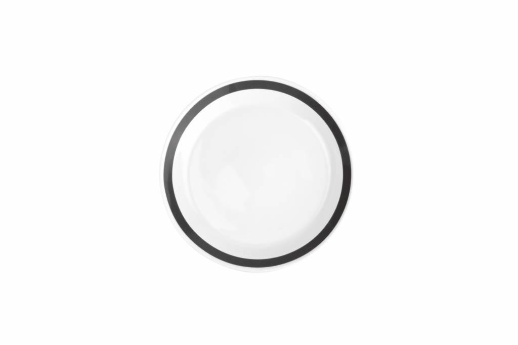 STRIPES diep bord 23cm (zwart) set/6 802121