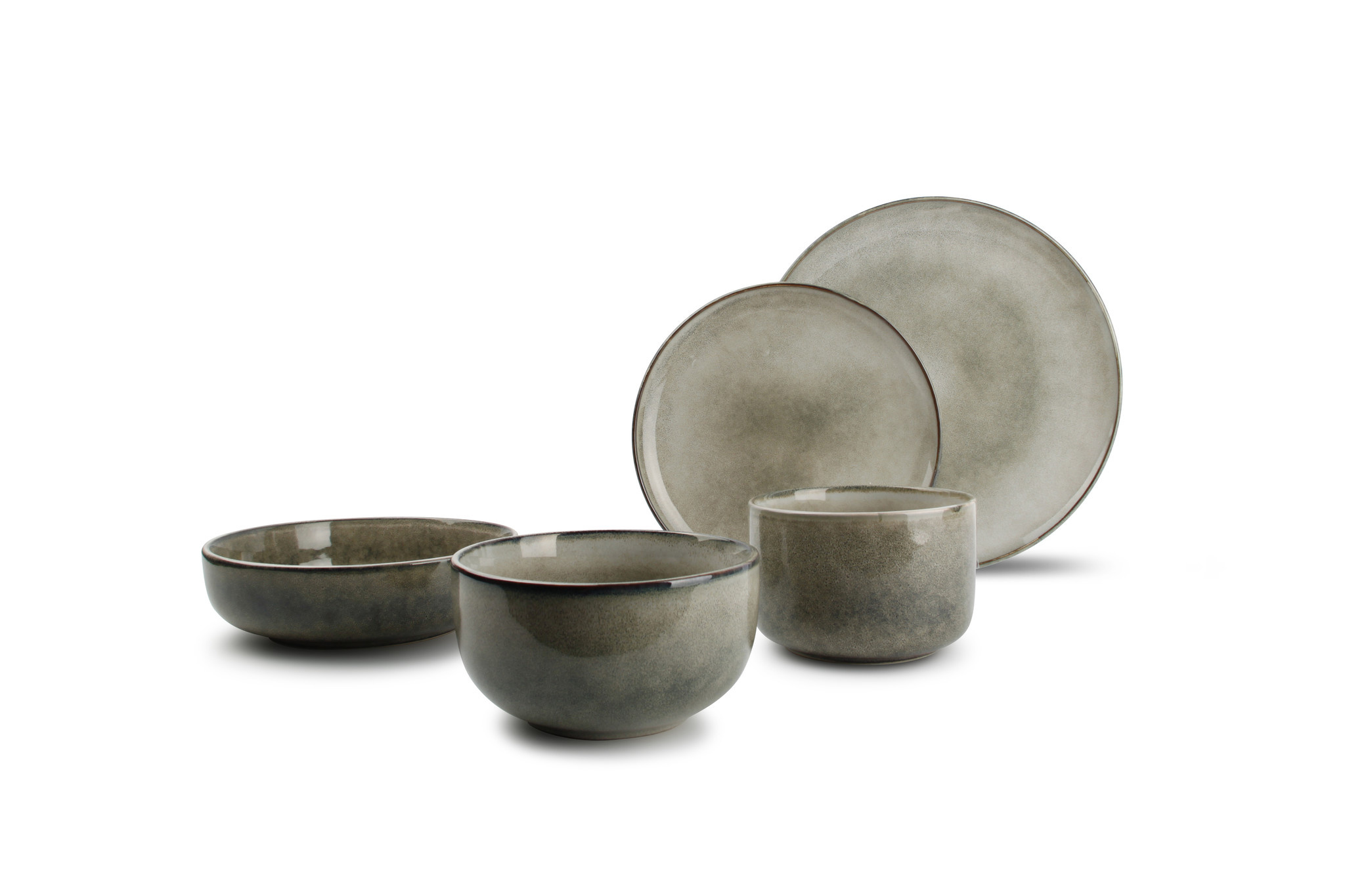 MERIDIAN kom 13 cm groenblauw (set/4) 850604