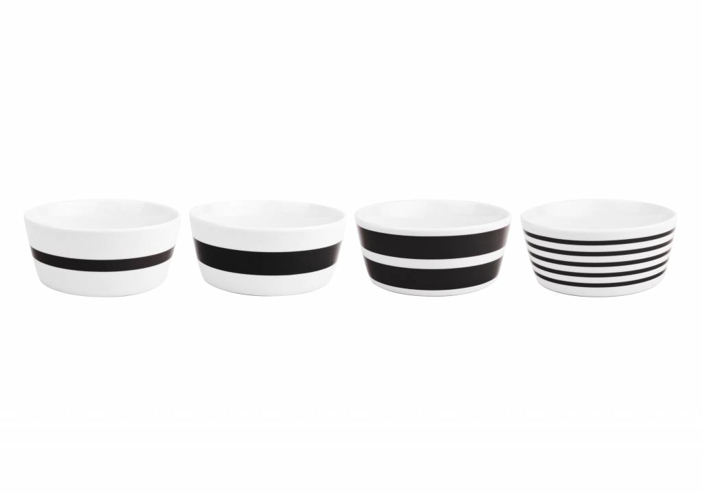 STRIPES kom 13cm (zwart) set/4 802112