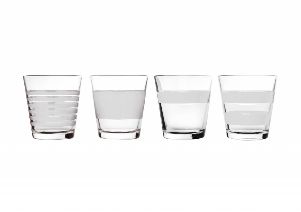 STRIPELESS drinkglas 265 ml(wit) set/4 800764