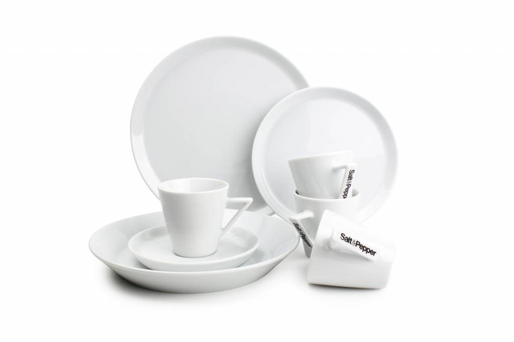 STRIPELESS kop en schotel 190 ml (wit) set/4 802212