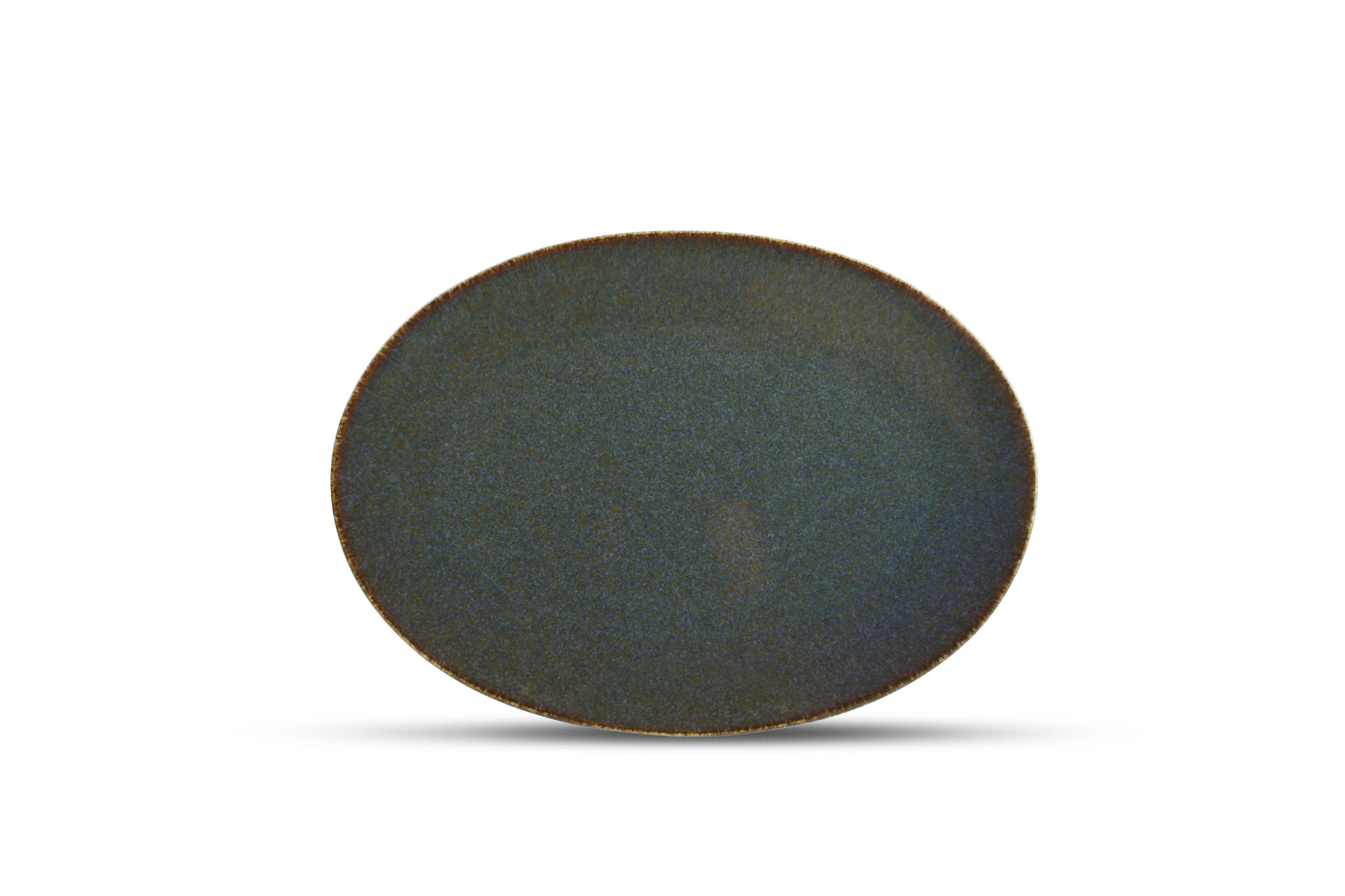 CIRRO plat bord ovaal 30 cm - Green multi (740556)