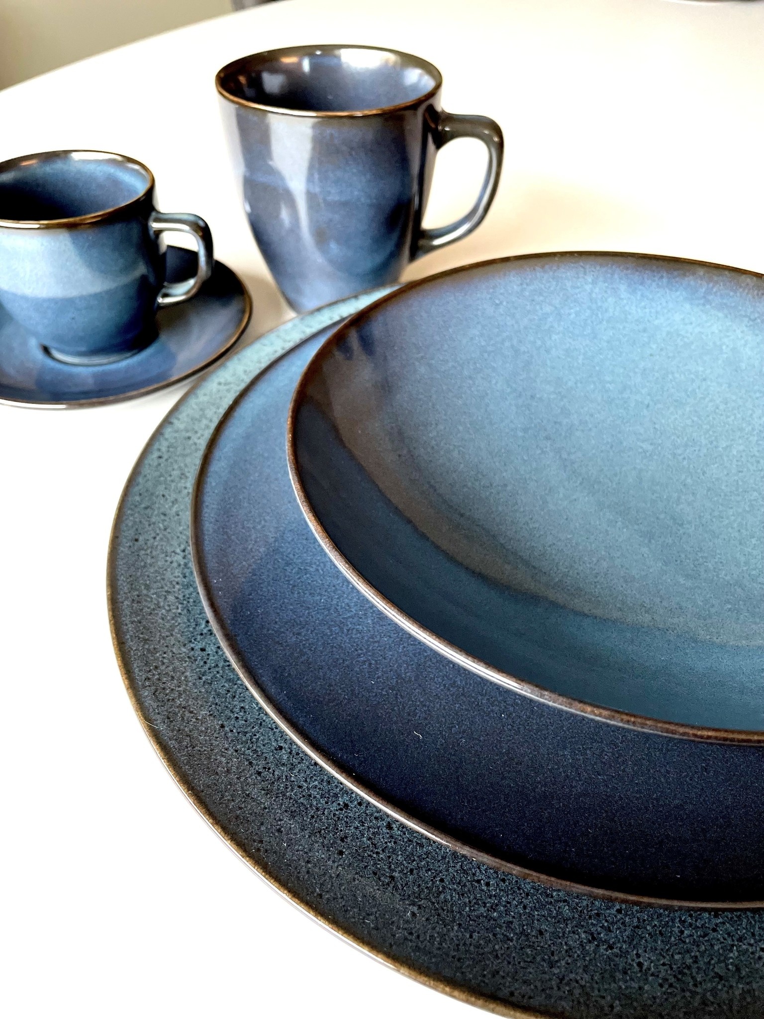 CIRRO plat bord / serveerbord 32 cm - Dark blue (740973)