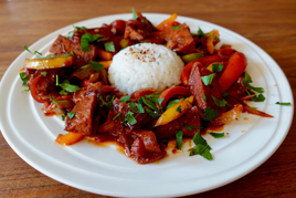 Spetsofai van grillworst