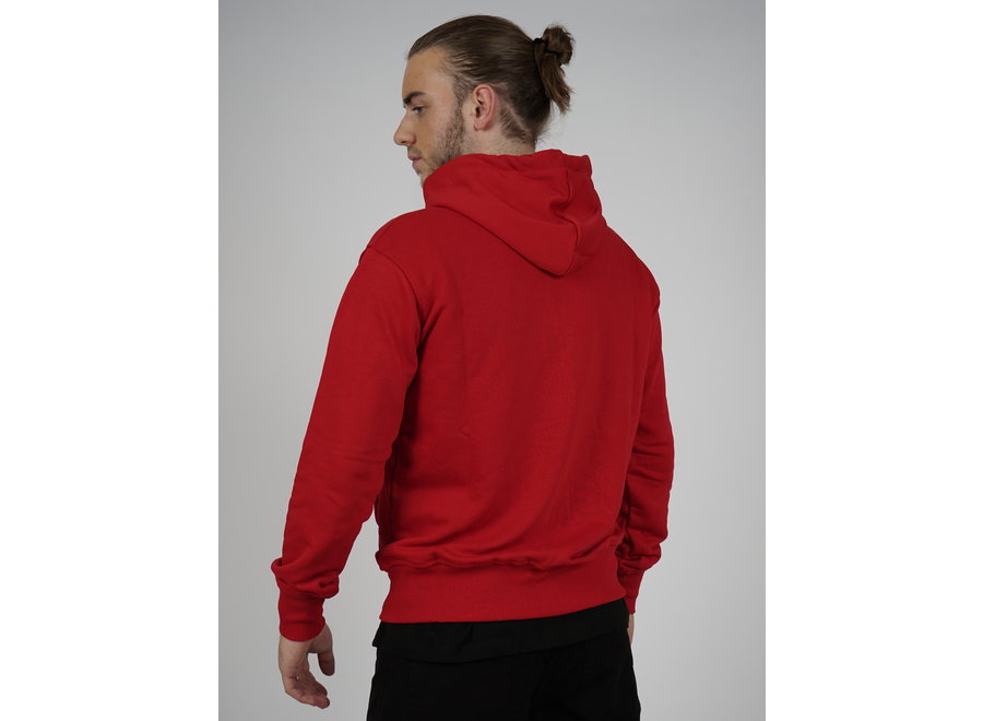 Zip Hoodie Initial - Rot/Red