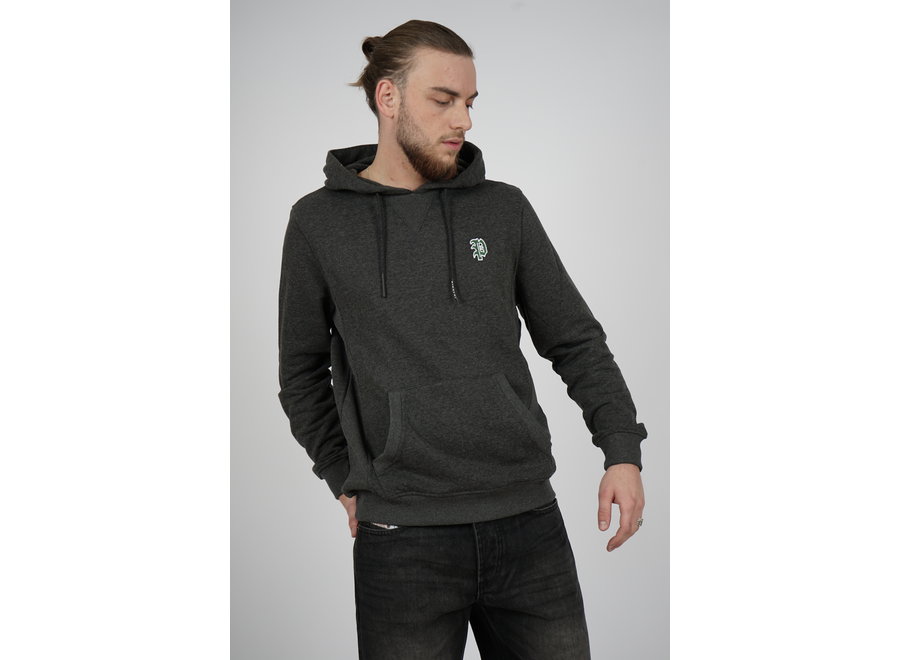 P Sweatshirt Kapuzen Hoodie Anthrazit