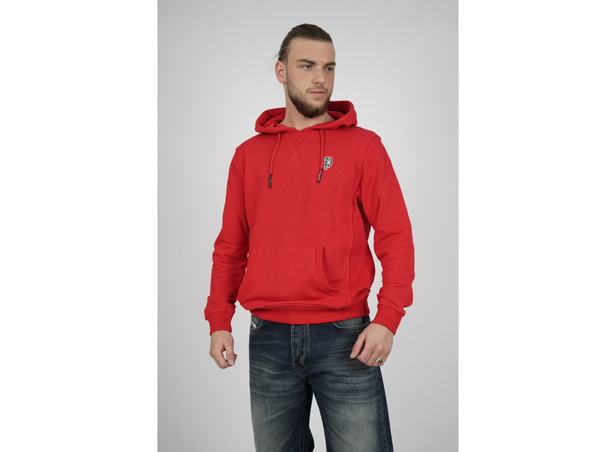 P Sweatshirt Kapuzen Hoodie Rot