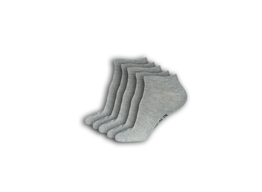 5 Paar Sneaker Socken LIGHT - Grey / Grau