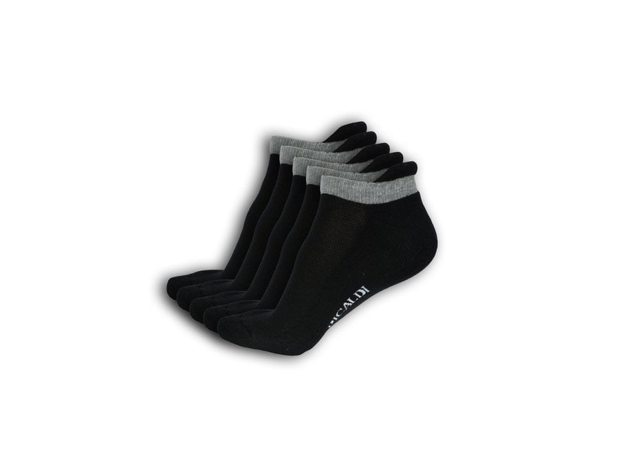 5 Paar Sneaker Socken EASY - Black / Schwarz